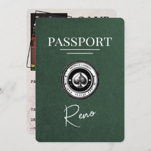 Green Reno Passport Bewaar de datum Save The Date