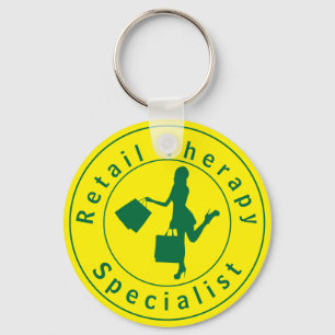 Green Retail Therapy Specialist Sleutelhanger