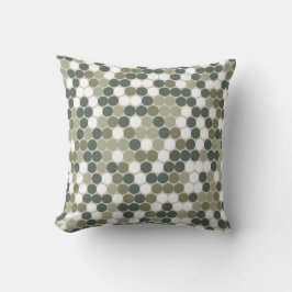 Green retro dots  kussen