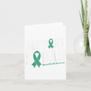 Green Ribbon Support Squad voor Mental Health Awar Kaart