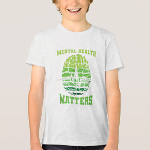 Green Ribbon Warrior & Camp; Supporters - Geesteli Tri-Blend Shirt