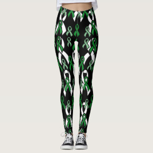 Green Ribbons...C Diff Leggings
