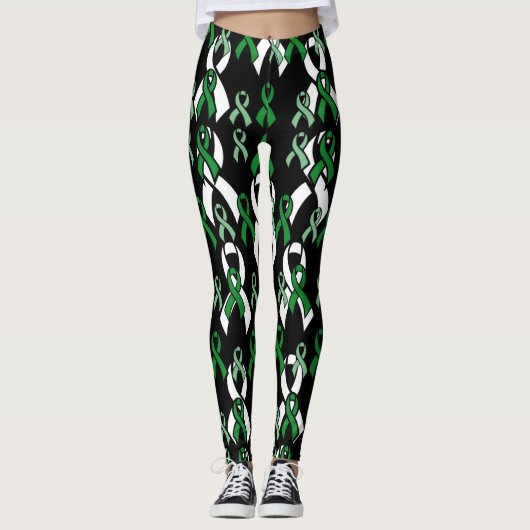 Green Ribbons...C Diff Leggings (Voorkant)