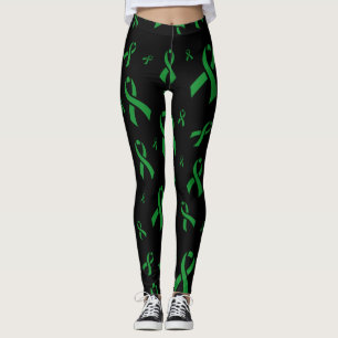 Green Ribbons...C Diff Leggings