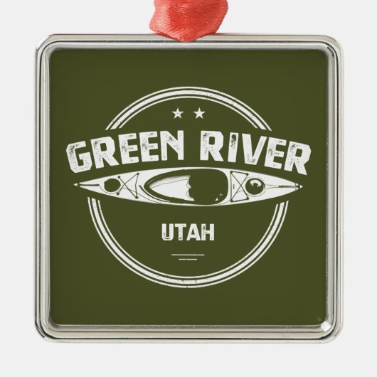 Green River Utah Kayaking Metalen Ornament (Voorkant)