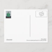 Green Robot Briefkaart (Achterkant)