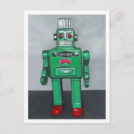 Green Robot Briefkaart