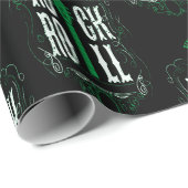 Green  Rock en Roll Cadeaupapier (Rol Hoek)