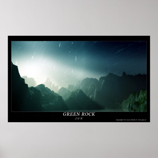 Green Rock Poster (Voorkant)