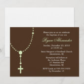 Green Rosary Invitations Kaart (Voorkant / Achterkant)