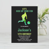 Green Runer Soccer Invitations Anniversaire (Debout devant)