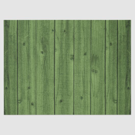 Green Rustic Beauful Wood Texture Tissuepapier (Voorkant)
