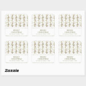 Green Rustic Botanical Christmas Stickers (Feuille)