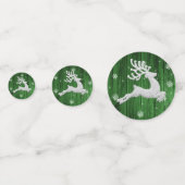 Green Rustic kerstrendiertafel Confetti (Voorkanten)