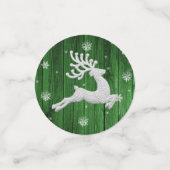 Green Rustic kerstrendiertafel Confetti (Kleine voorkant)