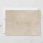 Green Rustic Quatrefoil Mariage Invitation (Dos)