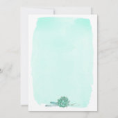 Green Rustic Winter Wedding 5x7 Invitation (Dos)