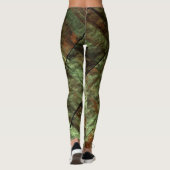 Green Rusty Grunge Metal Leggings (Achterkant)