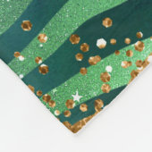 Green Safari Animal Print Agate Fleece Deken (Hoek)