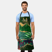 Green Safari Animal Print Agate Schort (Gedragen)