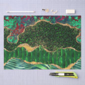 Green Safari Animal Print Agate Tissuepapier (Craft)