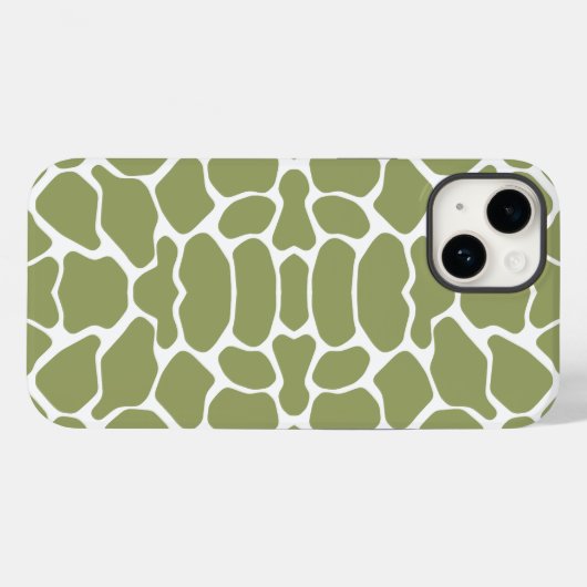 Green Safari Giraffe Case-Mate iPhone Case (Achterkant (horizontaal))