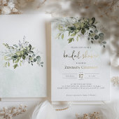 Green Sage Green Bridal Shower Invitation