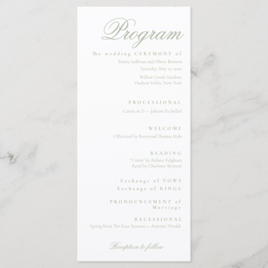 green sage programma (Voorkant)