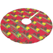 Green Saguaro Cactus Desert Sunrise Thunder_Cove Kerstboom Rok (Gekanteld)