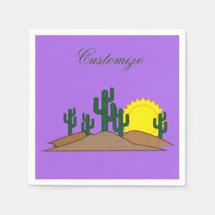 Green Saguaro Cactus Desert Sunset Thunder_Cove Servet