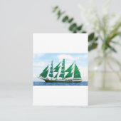 Green Sails Briefkaart (Staand voorkant)