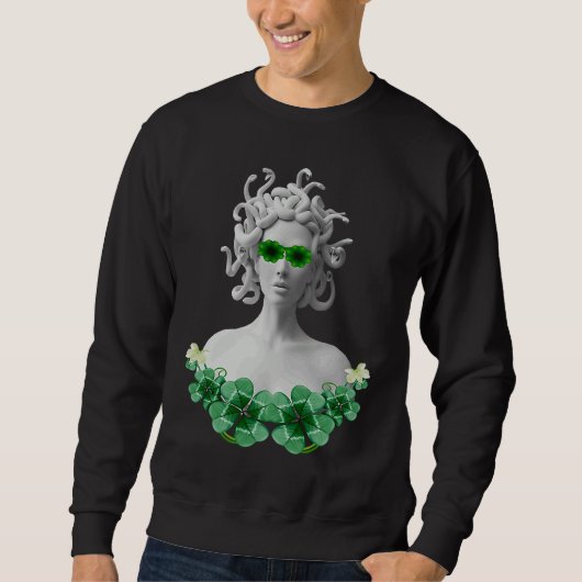 Green Saint Patricks Day Medusa Trui (Voorkant)
