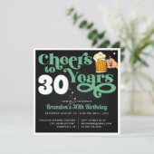 Green | Saluer Jalon Anniversaire Invitation de fê (Debout devant)