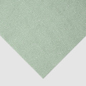 Green Same Komon (kleinschalig) Tissuepapier (Detail)