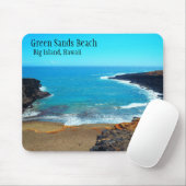 Green Sands Beach Big Island Hawaii Mousepad Muismat (Met muis)