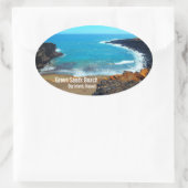 Green Sands Beach Big Island Hawaii stickers (Sac)