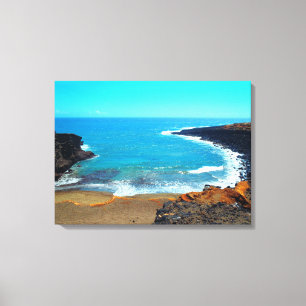 Green Sands Beach groot eiland Hawaii canvas print