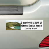 Green Sands Beach Hawaii Bumpersticker (Op auto)