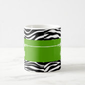 Green Sassy Star Zebra Mug (Centre)