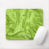 Green Satin - Computer Mousepad Muismat (Met muis)