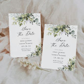 Green Save The Date Cards