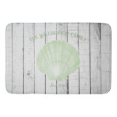 Green Scallop Shell Bath Mat (Voorkant)