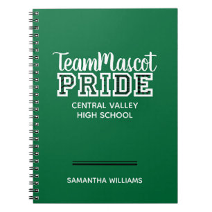 Green School Pride Mascot Nom Carnet
