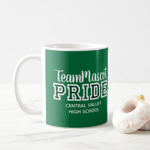 Green School Pride Mascotte Nom du café Mug