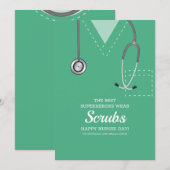 Green Scrubs-dagkaart Kaart (Voorkant / Achterkant)