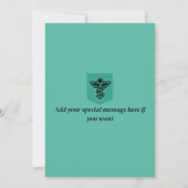 Green Scrubs Nurse Carte de remerciements (Dos)