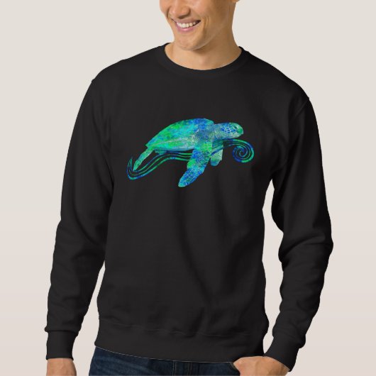 Green Sea Turtle Animal Trui (Voorkant)