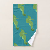 Green Seahorse Bathroom Towel set Bad Handdoek (Handdoek)