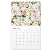 Green Seamless Floral Pattern Kalender (Mar 2026)