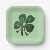 Green Shamrock 2025 Papier Bord (Voorkant)